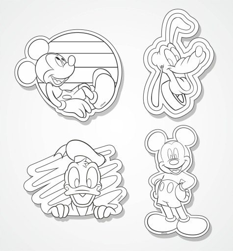 Magnety na chladničku Colorino Disney Mickey Mouse