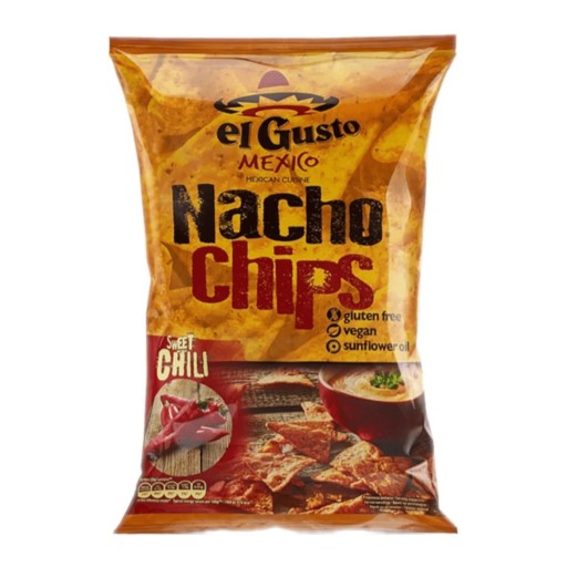 EL GUSTO MEXICO Nachos sladké chilli 180g