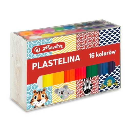 Roztomilé zvieratká z plastelíny 16col x7cm v krabičke HERLITZ