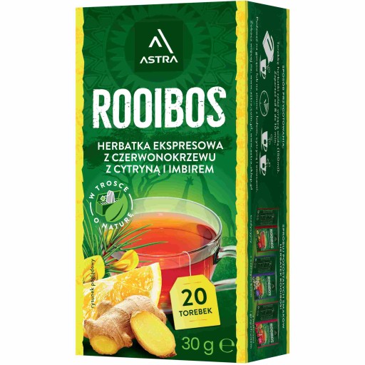 Astra Rooibos Čaj Citrón so zázvorom Ex20