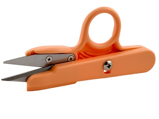 Krajčírske nožnice, nožnice na nite, vyšívacie nite, 12 cm, ORANŽOVÉ