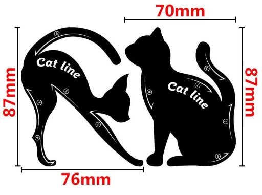 Šablóna na líčenie CAT LINE Linky CAT EYE
