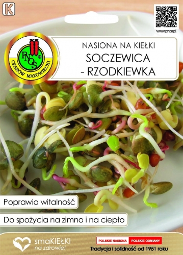 Semená na klíčky Zelená šošovica 30g