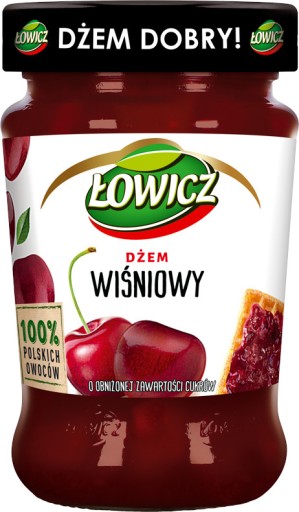 NÍZKOSLADKÝ VIŠŇOVÝ DŽEM 280G ŁOWICZ
