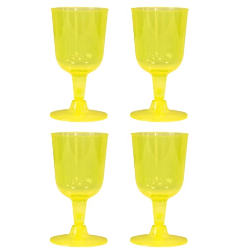 OPÄTOVNE POUŽITEĽNÉ PLASTOVÉ POHÁRE NA VÍNO 160ml 4x