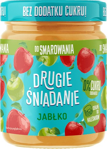 DRUHÉ RAŇAJKY bez cukru NÁTERKA KRÉMOVÝ DŽEM dezert JABLKO BANÁN 270G