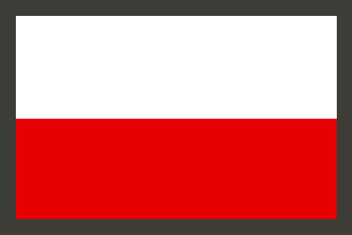 24 kusov NÁLEPKA POĽSKEJ VLAJKY