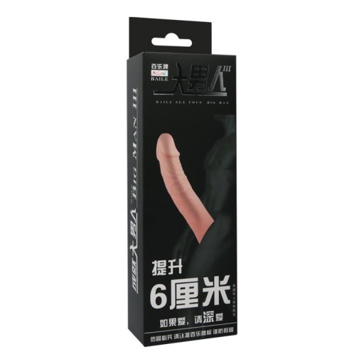 Zahusťovací návlek na penis, realistické žily