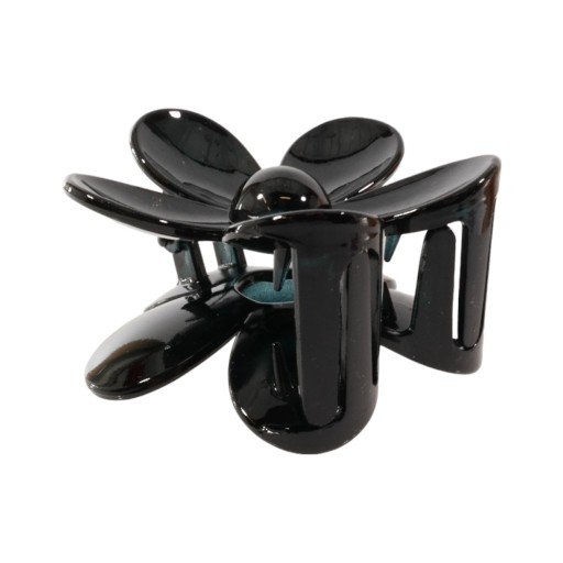 Spona do vlasov Black flower Spona