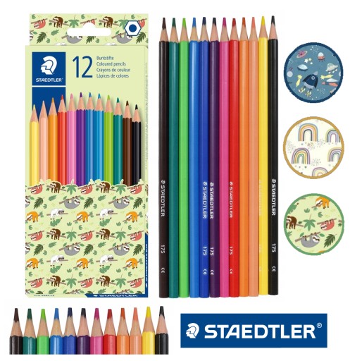 Školské pastelky, 12 farieb, STAEDTLER - SUPER KVALITA