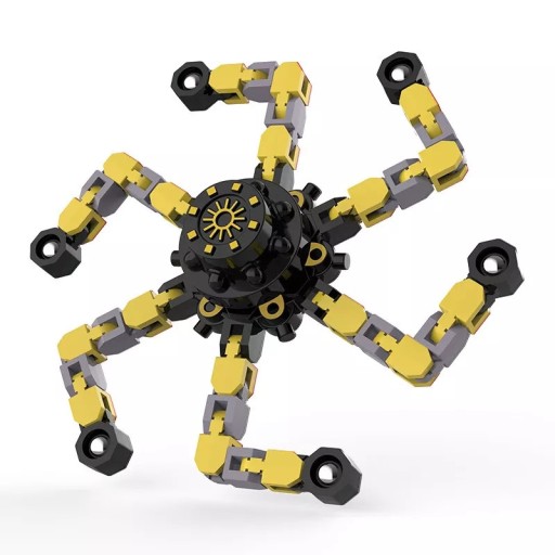 ANTISTRESOVÁ SENZORNÁ HRAČKA NA MONTÁŽ ROBOTOV FIDGET SPINNER
