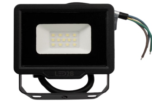 LED reflektor 10W studený 6000K 800lm čierny IP65