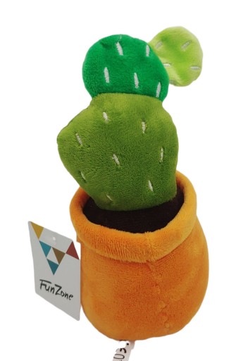 PLYŠOVÝ MASKOT 18 cm KAKTUS V ČRENÍ FunZone