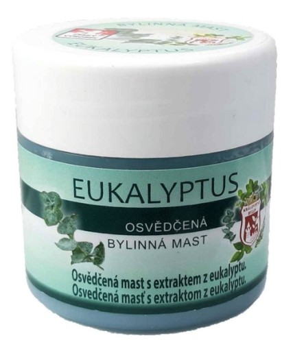 Eukalyptová masť na prechladnutie Byliny Kosti Kĺby Chrípka 150 ml Putorius