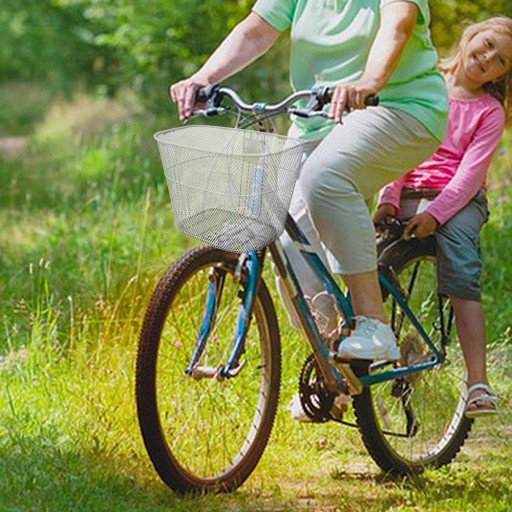 ZÁVESNÝ KOŠÍK NA BICYKLE, VEĽKÝ KOVOVÝ KOŠÍK NA BICYKLE