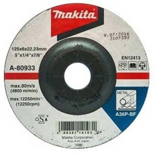 MAKITA A-80933 BRÚSNY KOTÚČ KOVOVÝ 125x6mm