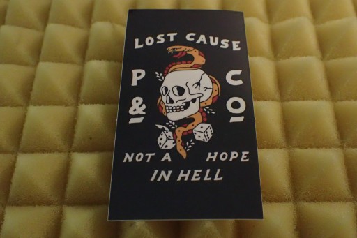 P&CO SKULL LOST CAUSE NÁLEPKA HARLEY 4,7 x 8,6 cm