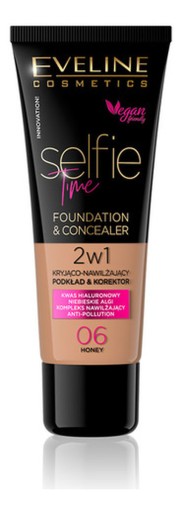 Eveline Selfie Time Foundation-korektor 2v1 (06) 30ml