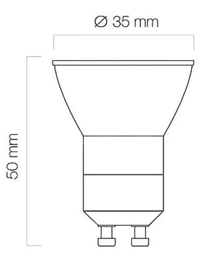 LED žiarovka pre halogénové žiarovky GU11 Závit 3W neutrálny