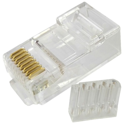 RJ-45 8PIN modulárna zástrčka, kategória 6 vodičov