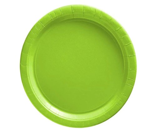 Jednorazové taniere svetlozelená 18cm narodeninová zelená pastelová párty