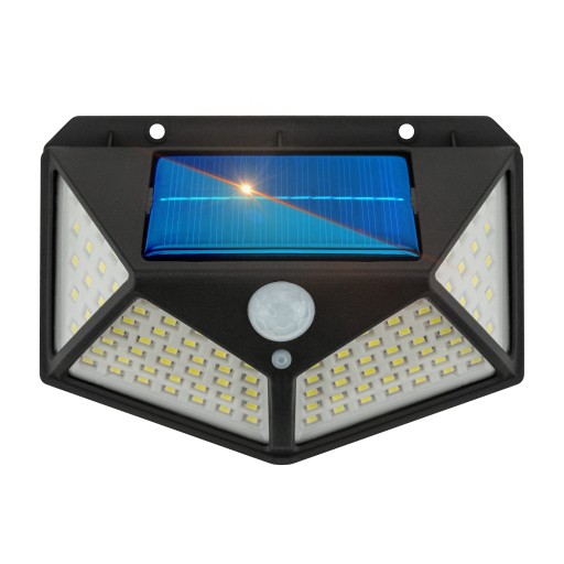 SOLAR LAMPA SÚMRAK SNÍMAČ POHYBU 100LED 600lm