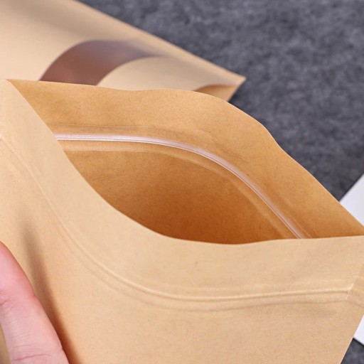 DOYPACK ECO papierové vrecko, okienko, 500 ml, 25 ks