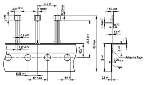 Hallov senzor TLE4905L HALOTRON 05L