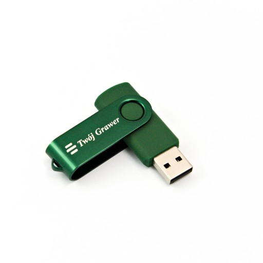 Pendrive TWISTER 32 GB s vyrytým logom Ako darček