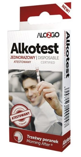 ALCO2GO SCHVÁLENÝ dychový test na meranie triezvosti