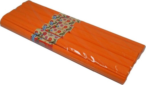 Schéma Farebný krčený oranžový hodvábny papier, 10 kusov
