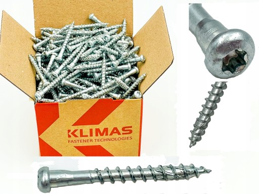SKRUTKY DO TESÁRSKYCH SPOJKOV 5x30 TORX KLIMAS 250 ks.