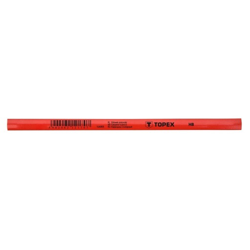 TOPEX TESÁRSKA ceruzka 240mm HB ČERVENÁ 14A800