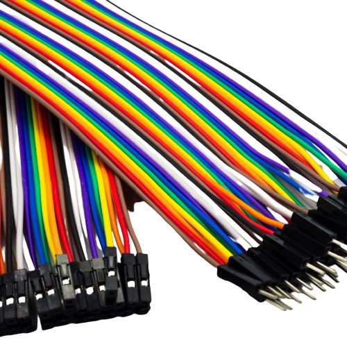 Drôty káble 40 ks 20 cm prepojky Samec - Samec Arduino Raspberry GPIO