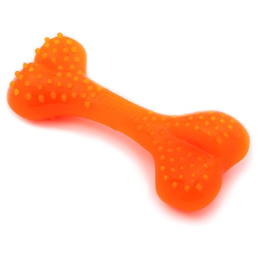 Pohodlná žuvacia kosť pre psa Dental Bone Mint, oranžová, 8,5 cm