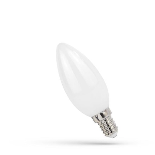LED COG MILKY E14 1W WW žiarovka na teplou sviečku