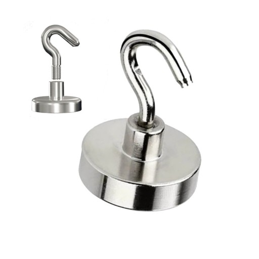 MAGNETICKÝ DRŽIAK HÁKA 12x5mm, SILNÝ MAGNET, VEŠIAK HUNTER, KAPACITA 5KG