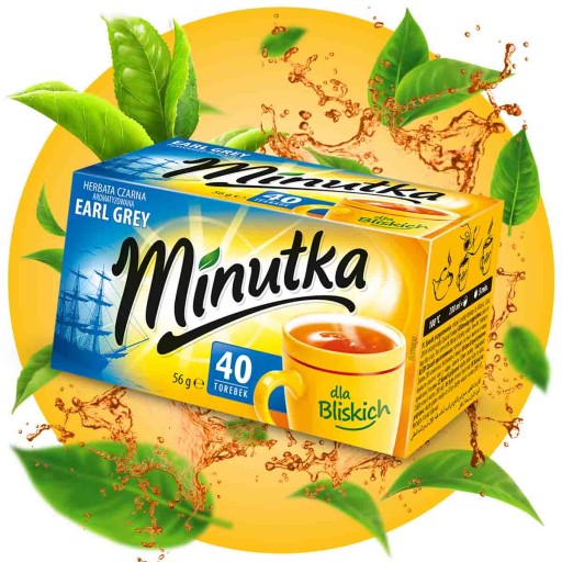 Klasický Earl Grey Express čierny čaj 40T poľský čaj Minutka