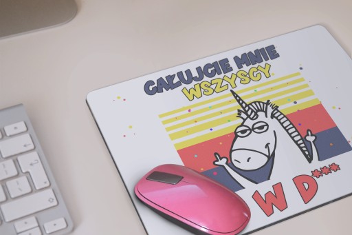 Vtipná podložka pod myš UNICORN