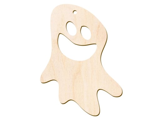 Drevený dekoračný prívesok HALLOWEEN duch
