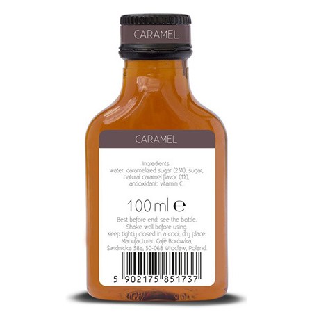 KARAMEL dezertný kávový sirup 100 ml prírodný