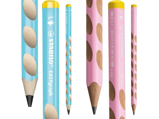 Ceruzka Stabilo Easy Grapy Pastel HB pre pravákov, pastelová tyrkysová