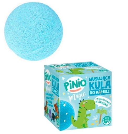 Pinio Magic šumivá bomba do kúpeľa pre deti s figúrkou dinosaura