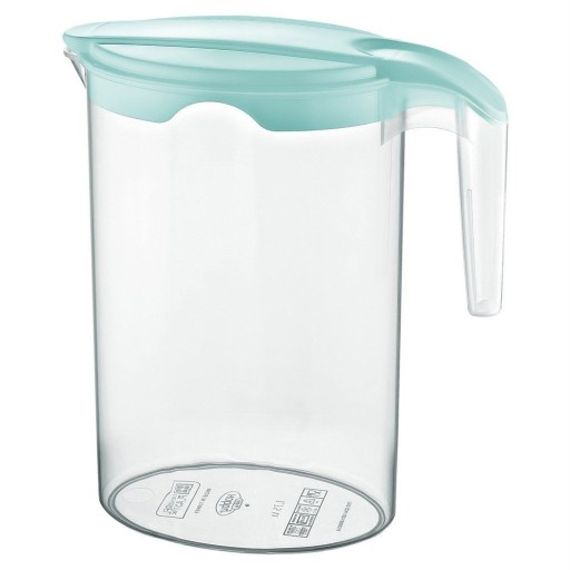 Džbán na nápoje, voda, džús, kompót, plast, s vrchnákom, 1,75L