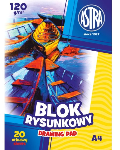 ŠKOLSKÝ BLOK A4 ASTRA 20 LIST BIELY