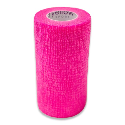 Samolepiaca stabilizačná súdržná bandáž YellowBAND 10cm intenzívna ružová