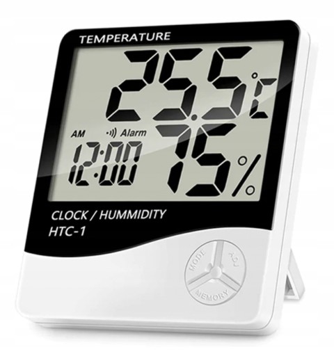 TERMOSTANICA TEPLOMER ELEKTRONICKÝ vlhkomer HODINY VLHKOMERU