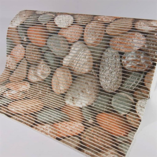 Kúpeľňová predložka FAREBNÉ KAMENE protišmyková 65x10cm