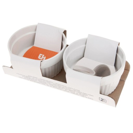2x TEPLOTOLNÝ ramekin, miska, miska, miska na pečenie suflé dezertov