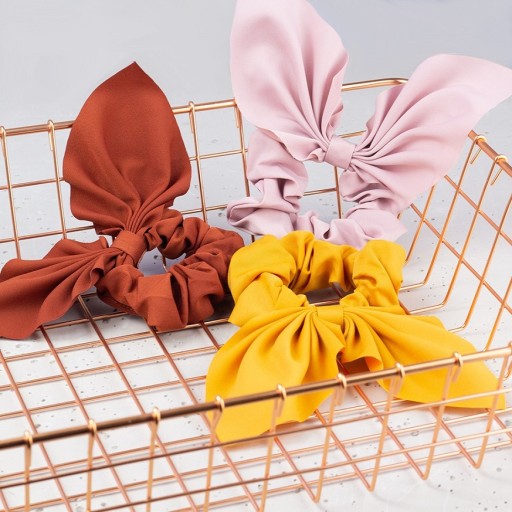 HAIR GUMBER SCRUNCHIE SCARF MAŠILKA RUŽOVÁ